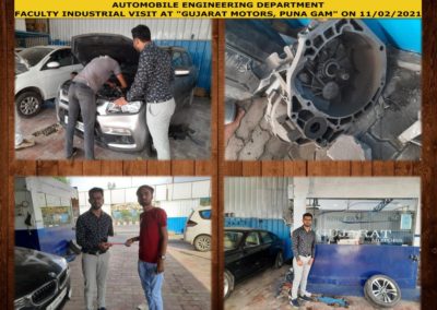 Faculty Industrial visit at Gujarat Motors