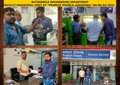 Faculty Industrial visit at Prabhat Diesels
