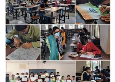 2. Painting Competition to celebrate Republic Day for 1st semester students was arranged on 27.01.2022