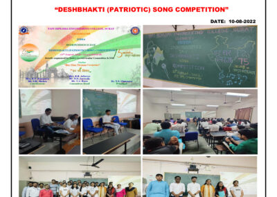1. Deshbhakti Song Competition on occasion of Independence Day