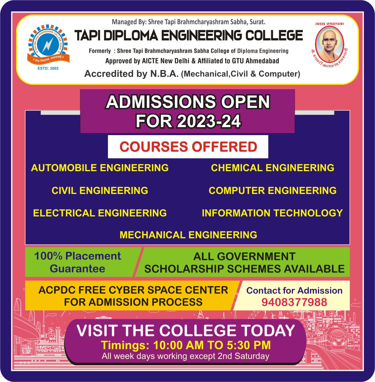 Tapi Diploma Engineering College | Managed By STBS Trust