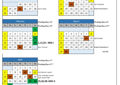 Institute Academic Calendar-2024-25 (EVEN Term)