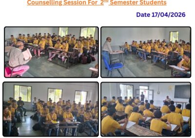 Counselling Session For 2nd Semester Students